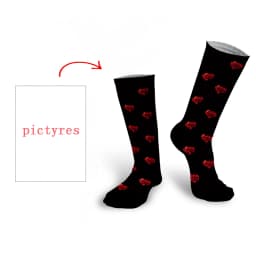 Personal Customized Avatar Printed Socks for Men Women Fashion Funny Cotton Long Socks for Children DIY Design Compression Socks