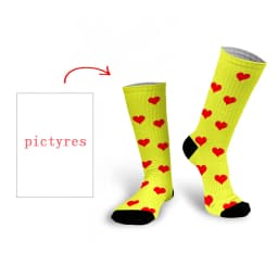 Personal Customized Avatar Printed Socks for Men Women Fashion Funny Cotton Long Socks for Children DIY Design Compression Socks