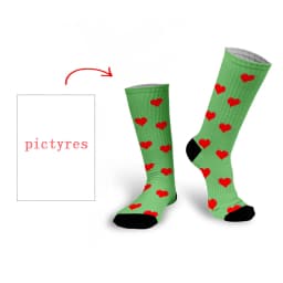 Personal Customized Avatar Printed Socks for Men Women Fashion Funny Cotton Long Socks for Children DIY Design Compression Socks