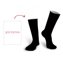 Personal Customized Avatar Printed Socks for Men Women Fashion Funny Cotton Long Socks for Children DIY Design Compression Socks