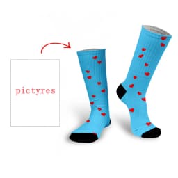 Personal Customized Avatar Printed Socks for Men Women Fashion Funny Cotton Long Socks for Children DIY Design Compression Socks