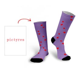 Personal Customized Avatar Printed Socks for Men Women Fashion Funny Cotton Long Socks for Children DIY Design Compression Socks