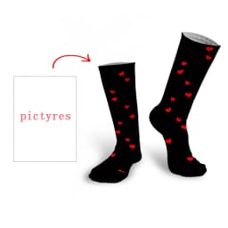 Personal Customized Avatar Printed Socks for Men Women Fashion Funny Cotton Long Socks for Children DIY Design Compression Socks