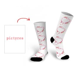 Personal Customized Avatar Printed Socks for Men Women Fashion Funny Cotton Long Socks for Children DIY Design Compression Socks