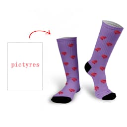 Personal Customized Avatar Printed Socks for Men Women Fashion Funny Cotton Long Socks for Children DIY Design Compression Socks