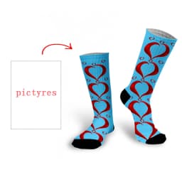 Personal Customized Avatar Printed Socks for Men Women Fashion Funny Cotton Long Socks for Children DIY Design Compression Socks