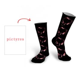 Personal Customized Avatar Printed Socks for Men Women Fashion Funny Cotton Long Socks for Children DIY Design Compression Socks
