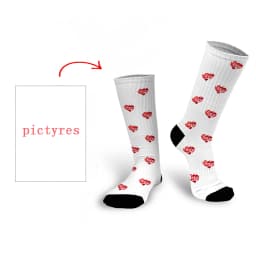 Personal Customized Avatar Printed Socks for Men Women Fashion Funny Cotton Long Socks for Children DIY Design Compression Socks