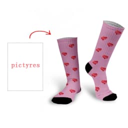 Personal Customized Avatar Printed Socks for Men Women Fashion Funny Cotton Long Socks for Children DIY Design Compression Socks