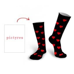 Personal Customized Avatar Printed Socks for Men Women Fashion Funny Cotton Long Socks for Children DIY Design Compression Socks