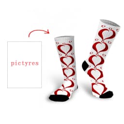 Personal Customized Avatar Printed Socks for Men Women Fashion Funny Cotton Long Socks for Children DIY Design Compression Socks
