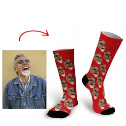 Personal Customized Avatar Printed Socks for Men Women Fashion Funny Cotton Long Socks for Children DIY Design Compression Socks