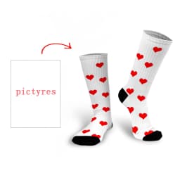 Personal Customized Avatar Printed Socks for Men Women Fashion Funny Cotton Long Socks for Children DIY Design Compression Socks