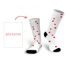 Personal Customized Avatar Printed Socks for Men Women Fashion Funny Cotton Long Socks for Children DIY Design Compression Socks