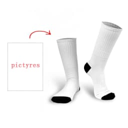 Personal Customized Avatar Printed Socks for Men Women Fashion Funny Cotton Long Socks for Children DIY Design Compression Socks