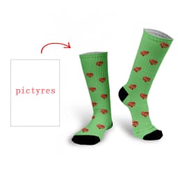 Personal Customized Avatar Printed Socks for Men Women Fashion Funny Cotton Long Socks for Children DIY Design Compression Socks