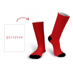 Personal Customized Avatar Printed Socks for Men Women Fashion Funny Cotton Long Socks for Children DIY Design Compression Socks