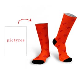 Personal Customized Avatar Printed Socks for Men Women Fashion Funny Cotton Long Socks for Children DIY Design Compression Socks