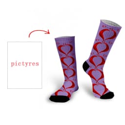 Personal Customized Avatar Printed Socks for Men Women Fashion Funny Cotton Long Socks for Children DIY Design Compression Socks
