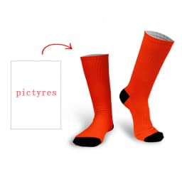 Personal Customized Avatar Printed Socks for Men Women Fashion Funny Cotton Long Socks for Children DIY Design Compression Socks