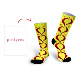Personal Customized Avatar Printed Socks for Men Women Fashion Funny Cotton Long Socks for Children DIY Design Compression Socks