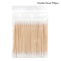 Disposable Ultra-small Cotton Swab 100pcs Lint Free Micro Brushes Wood Cotton Buds Swabs Eyelash Extension Glue Removing Tools
