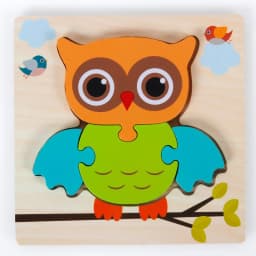 Baby Wooden Montessori Puzzle Child Game Wooden Puzzle 3D Cartoon Animal Puzzle Babies Toys Puzzles For Kids 1 2 3 Year Old