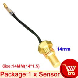 12V/24V Water Temperature Sensor Temp Sender 50K Head Plug 10MM 12MM 14MM 16MM For Car Truck Gauge Electric Meter NPT 3/8 1/8