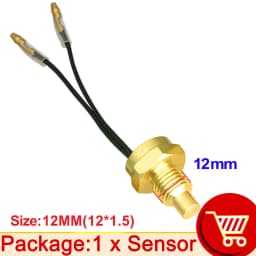 12V/24V Water Temperature Sensor Temp Sender 50K Head Plug 10MM 12MM 14MM 16MM For Car Truck Gauge Electric Meter NPT 3/8 1/8