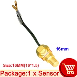 12V/24V Water Temperature Sensor Temp Sender 50K Head Plug 10MM 12MM 14MM 16MM For Car Truck Gauge Electric Meter NPT 3/8 1/8