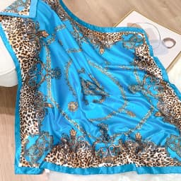 2022 Design brand foulard Neckerchief Shawl Wraps Print Silk Satin Scarf square Women Muslim Hijab Elegant Headband Bandana