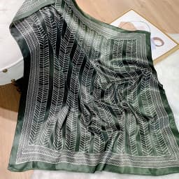 2022 Design brand foulard Neckerchief Shawl Wraps Print Silk Satin Scarf square Women Muslim Hijab Elegant Headband Bandana