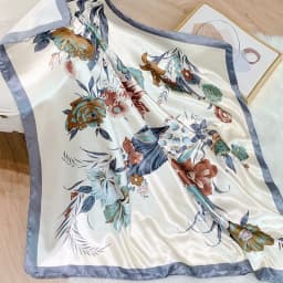 2022 Design brand foulard Neckerchief Shawl Wraps Print Silk Satin Scarf square Women Muslim Hijab Elegant Headband Bandana