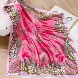 2022 Design brand foulard Neckerchief Shawl Wraps Print Silk Satin Scarf square Women Muslim Hijab Elegant Headband Bandana