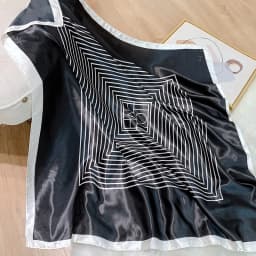 2022 Design brand foulard Neckerchief Shawl Wraps Print Silk Satin Scarf square Women Muslim Hijab Elegant Headband Bandana