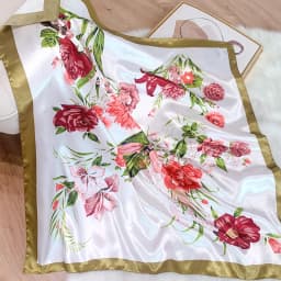 2022 Design brand foulard Neckerchief Shawl Wraps Print Silk Satin Scarf square Women Muslim Hijab Elegant Headband Bandana