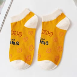 Streetwear Spring Autumn Cartoon Grid Woman Socks Cotton Kawaii and Funny Socks Women 12601