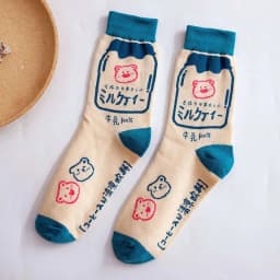 Streetwear Spring Autumn Cartoon Grid Woman Socks Cotton Kawaii and Funny Socks Women 12601