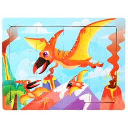 15*11cm 12pcs Wood Puzzle Kids Educational Toys Cartoon Animal/Traffic 3dD Wooden Puzzle Jigsaw Toys For Children Gifts