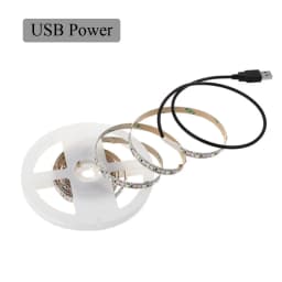5V LED Strip Light 2835 USB Battery Power Flexible LED Tape Waterproof 60led White Warm For TV Background Lighting Night Lights