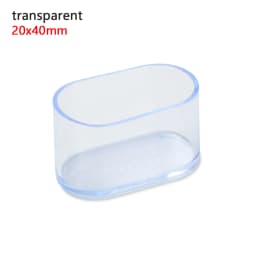 4pcs Non-Slip Oval Chair Leg Caps Feet Protector Pads Silicone Furniture Table Covers Socks Dust Cover Leveling Feet Round Botto