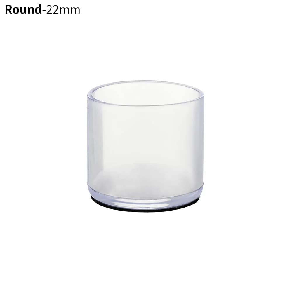 4pcs Non-Slip Oval Chair Leg Caps Feet Protector Pads Silicone Furniture Table Covers Socks Dust Cover Leveling Feet Round Botto