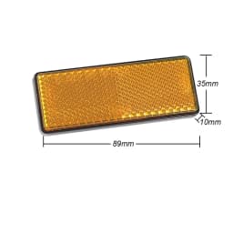AOHEWEI 1PC Self Adhesive Reflectors Rectangular Safety Mark Signal Strip Rear Position for Car Cycle Carriers Fence Gate Post