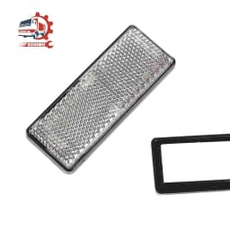 AOHEWEI 1PC Self Adhesive Reflectors Rectangular Safety Mark Signal Strip Rear Position for Car Cycle Carriers Fence Gate Post