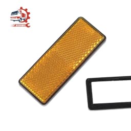 AOHEWEI 1PC Self Adhesive Reflectors Rectangular Safety Mark Signal Strip Rear Position for Car Cycle Carriers Fence Gate Post