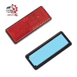 AOHEWEI 1PC Self Adhesive Reflectors Rectangular Safety Mark Signal Strip Rear Position for Car Cycle Carriers Fence Gate Post