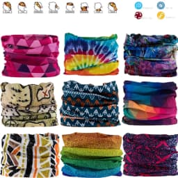 1451-1500 Outdoor Magic Bandana Cycling Sunshade Scarf Polyester Hiking Neck Cover Fishing Windproof Headband Multi Use Mask