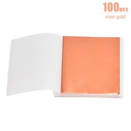 100/200 Sheets Imitation Gold Silver Foil Paper Leaf Gilding DIY Art Craft Paper Birthday Party Wedding Cake Dessert Decorations