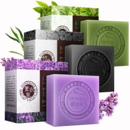 Luxurious Essential Oil Soap Collection - Featuring Honey, Rose, Jasmine, Aloe,Matcha,Blueberry, Lavender, Bamboo Charcoal Soaps