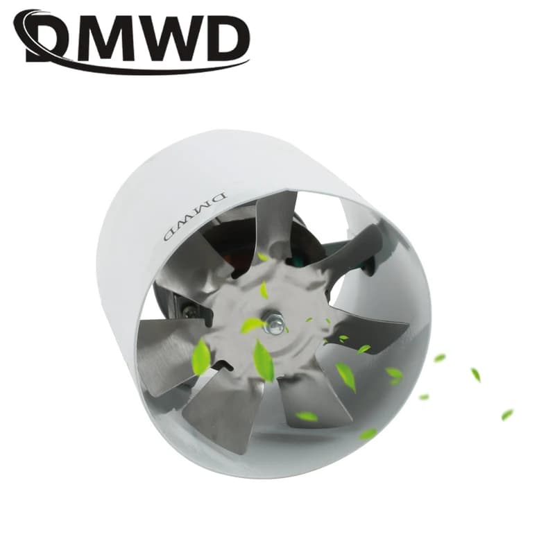 20W 4 Inch Duct Blower Air Ventilator Kitchen Toilet Wall Exhaust Fan 4" Bathroom Window 100MM Metal Pipe Exhauster Access 220V